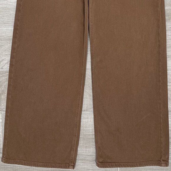 American Eagle Dreamy Drape Stretch Super High-Rise Baggy Wide Leg Pants Size 2 - Picture 6 of 14